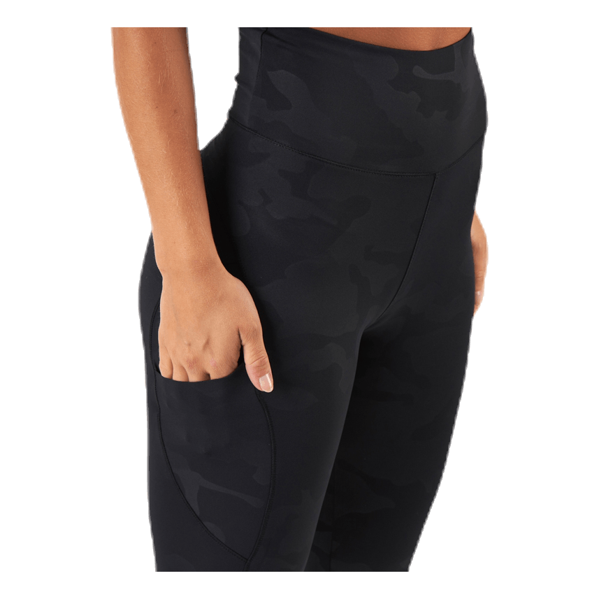High Waist Leggings Patterned/Black