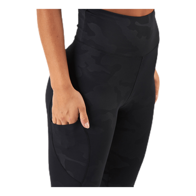 High Waist Leggings Patterned/Black