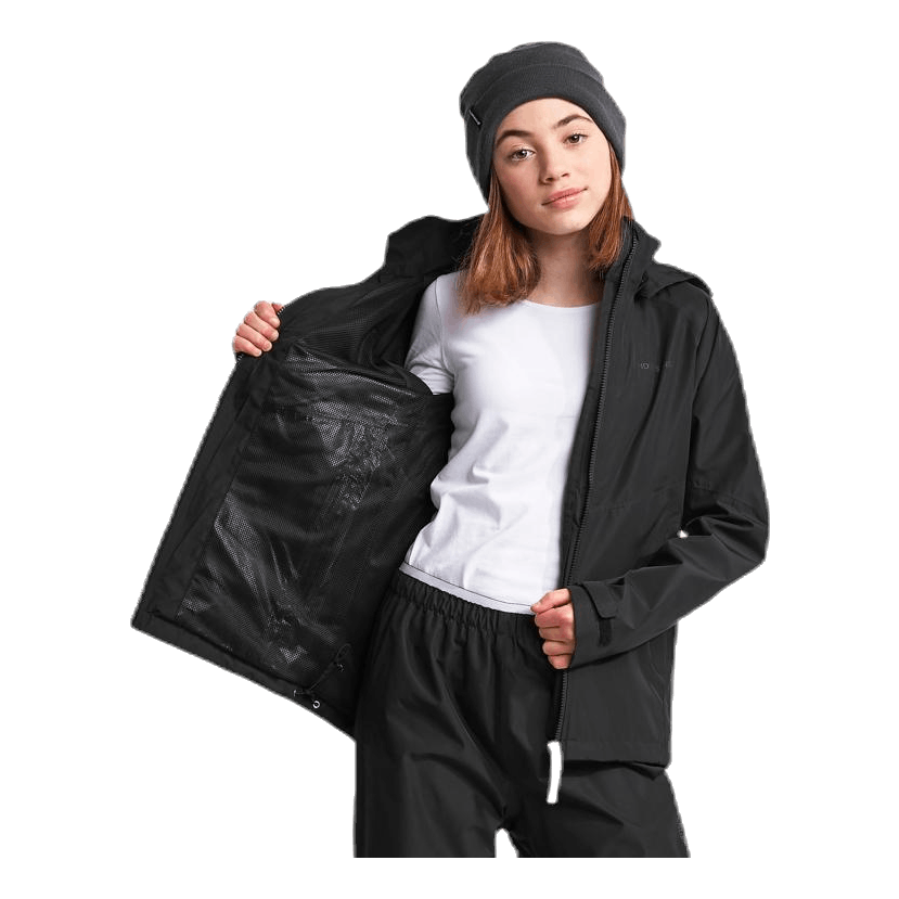 Tera Girls Rain Jacket Black
