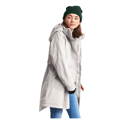 Thea Girl's Parka White