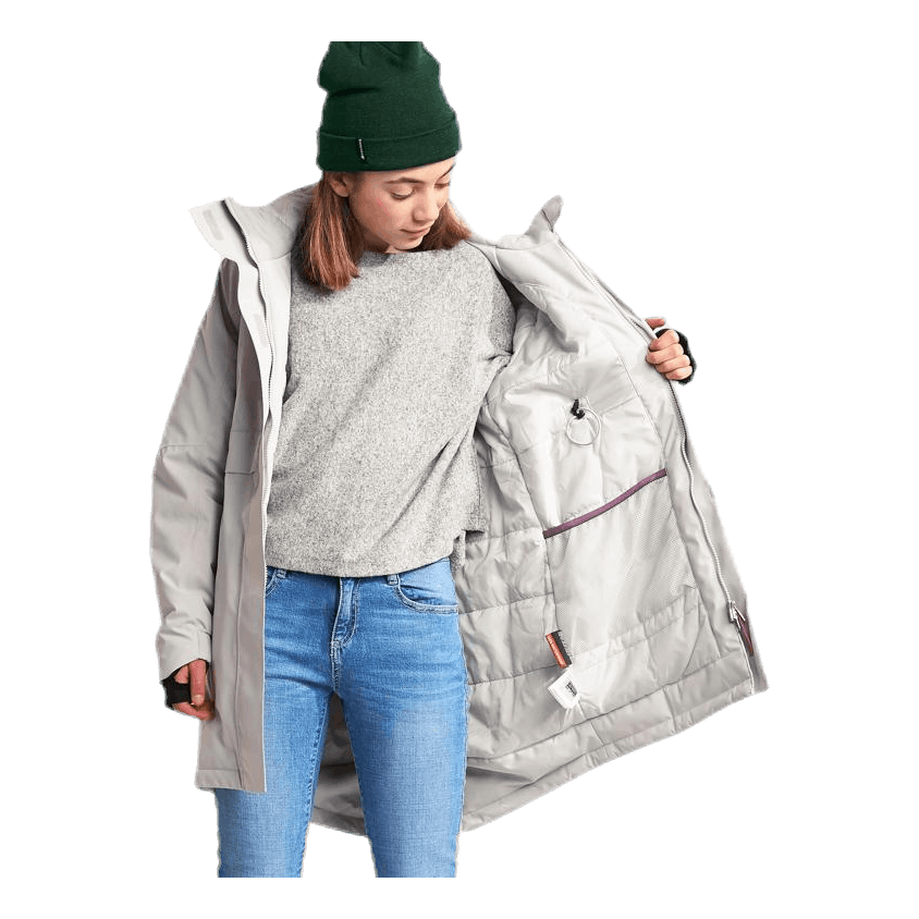 Thea Girl's Parka White