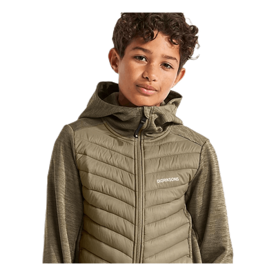Halden Hybrid B Hoodie Green