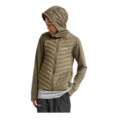 Halden Hybrid B Hoodie Green