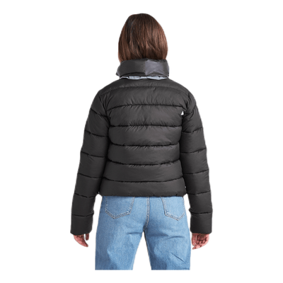 Rose Girls Puff Jacket Black