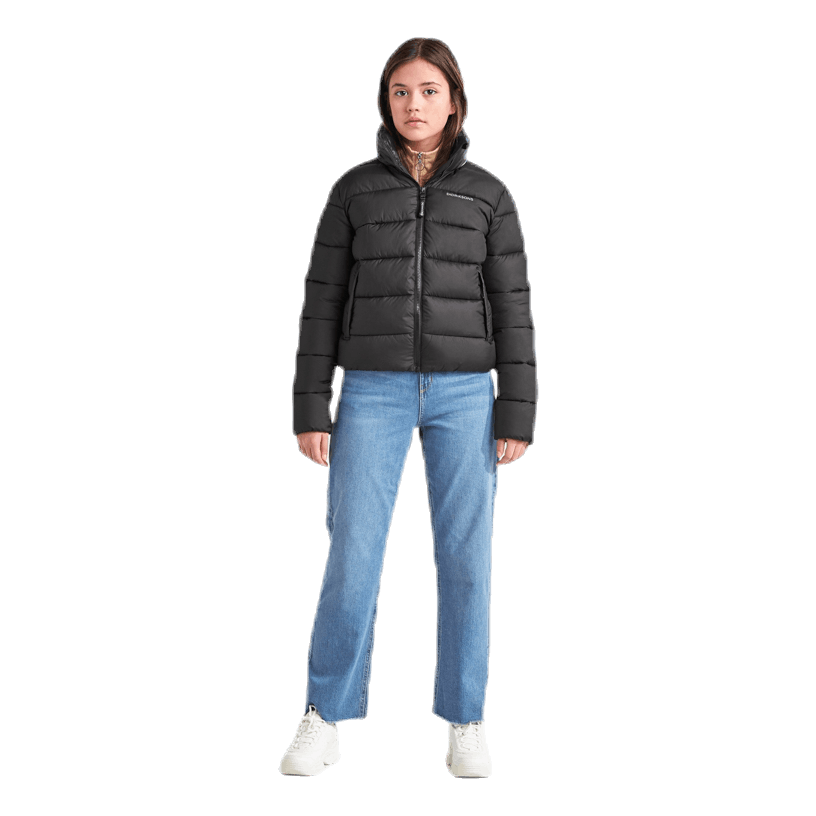 Rose Girls Puff Jacket Black