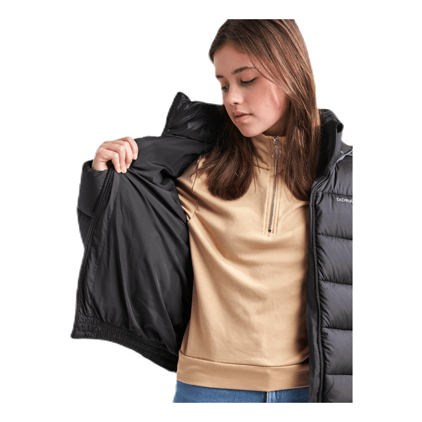 Rose Girls Puff Jacket Black