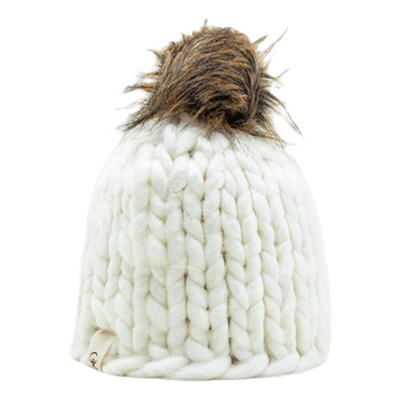 Fox Knitted Beanie White