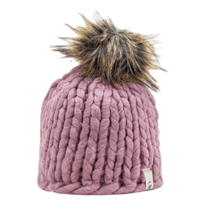 Fox Knitted Beanie Pink