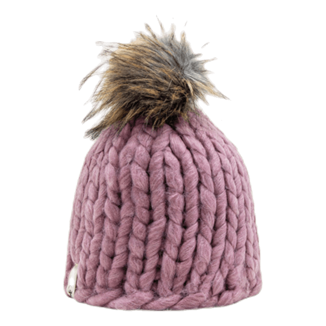 Fox Knitted Beanie Pink