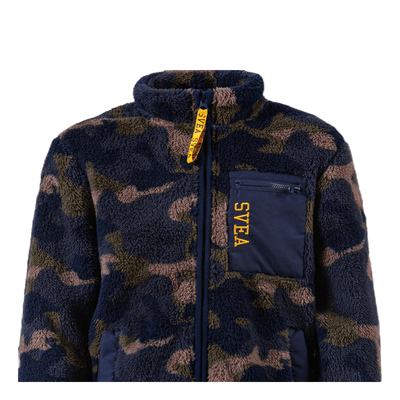 Pile Zip Jr Jacket Patterned