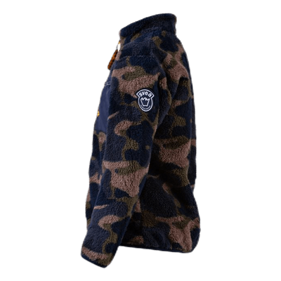 Pile Zip Jr Jacket Patterned