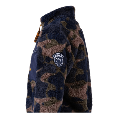 Pile Zip Jr Jacket Patterned