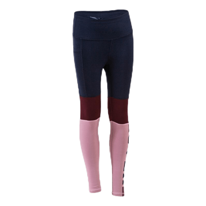 Color Block Junior Tights Blue/Pink