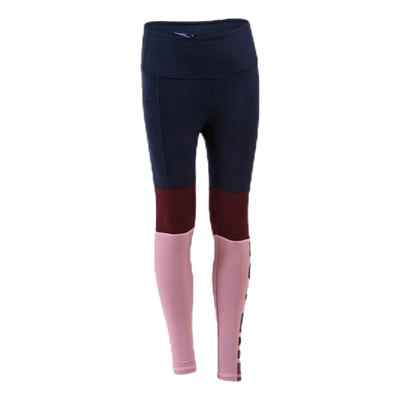 Color Block Junior Tights Blue/Pink