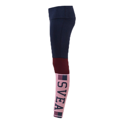 Color Block Junior Tights Blue/Pink
