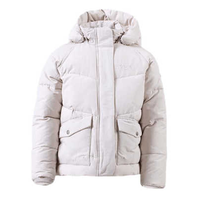 Short Padded Junior Jacket White