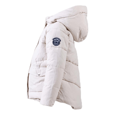 Short Padded Junior Jacket White