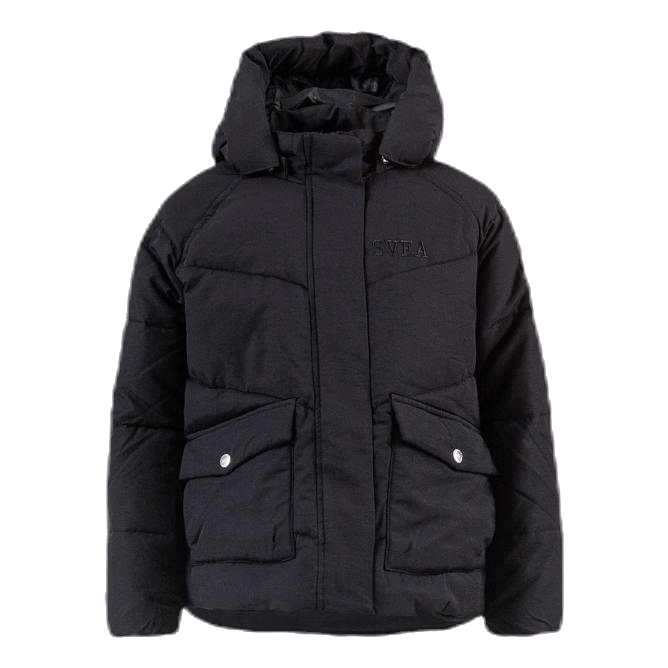 Short Padded Junior Jacket Black