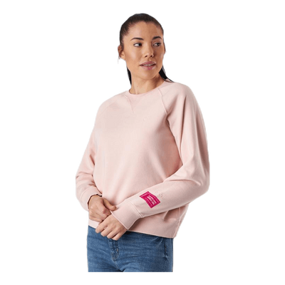 Svea Embo Crew Neck Pink