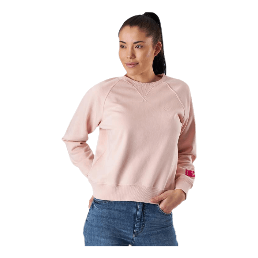 Svea Embo Crew Neck Pink