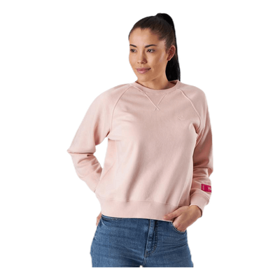 Svea Embo Crew Neck Pink