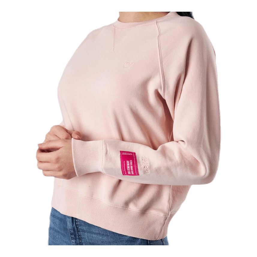 Svea Embo Crew Neck Pink