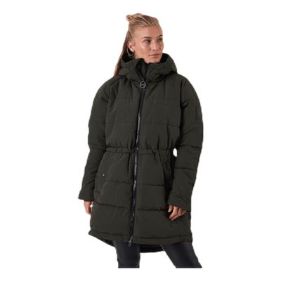 Hourglass Puffer Jacket Green