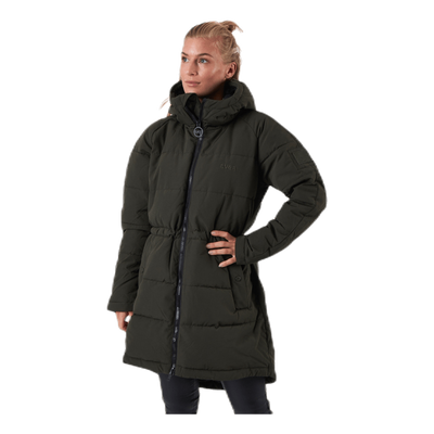 Hourglass Puffer Jacket Green