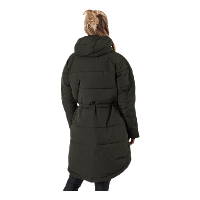 Hourglass Puffer Jacket Green