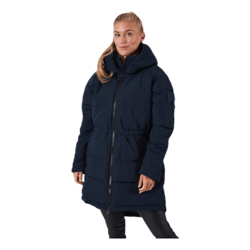 Hourglass Puffer Jacket Blue