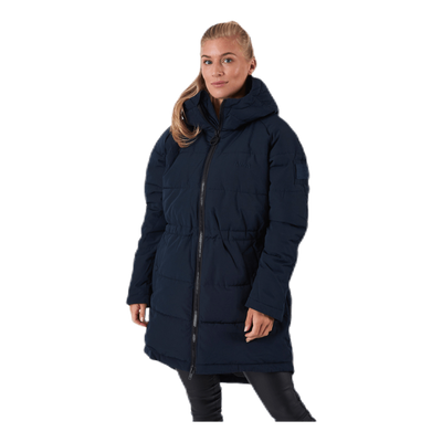 Hourglass Puffer Jacket Blue