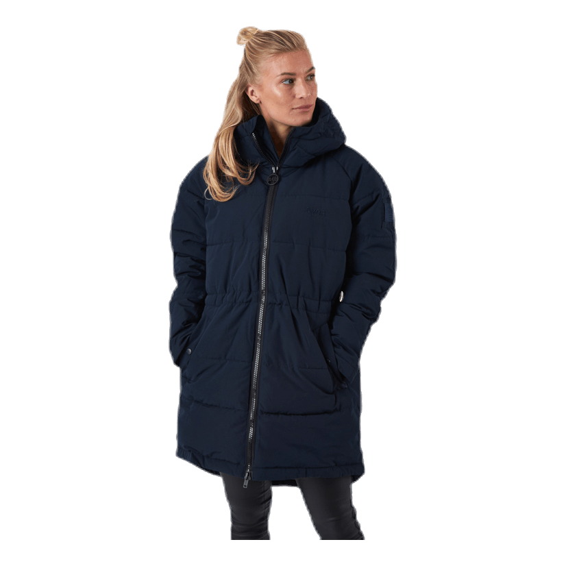 Hourglass Puffer Jacket Blue