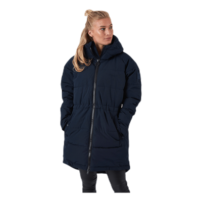 Hourglass Puffer Jacket Blue