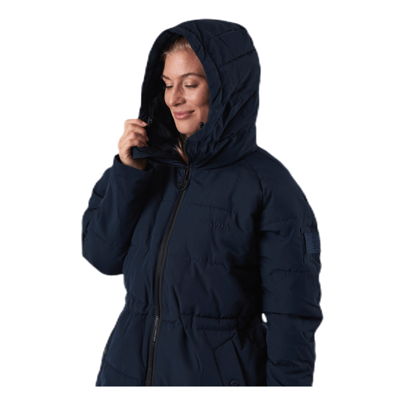 Hourglass Puffer Jacket Blue