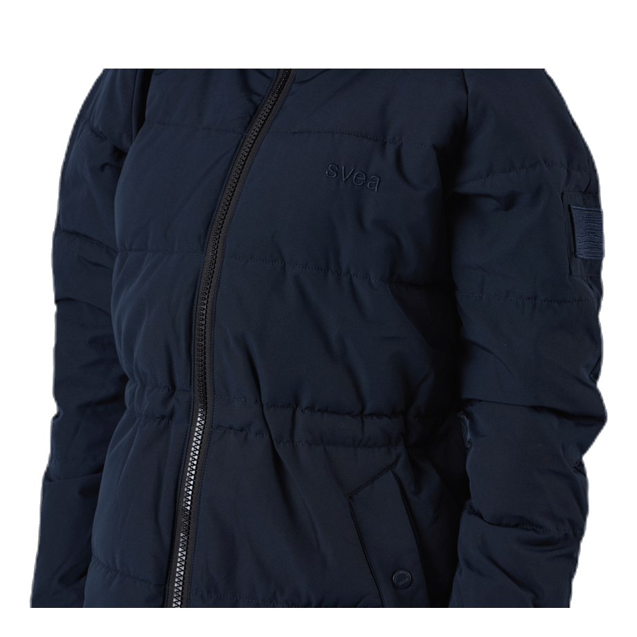 Hourglass Puffer Jacket Blue