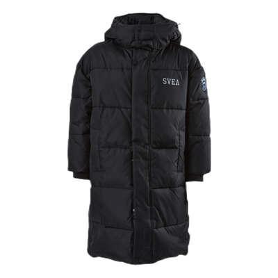 Long Puffer Coat Junior Black