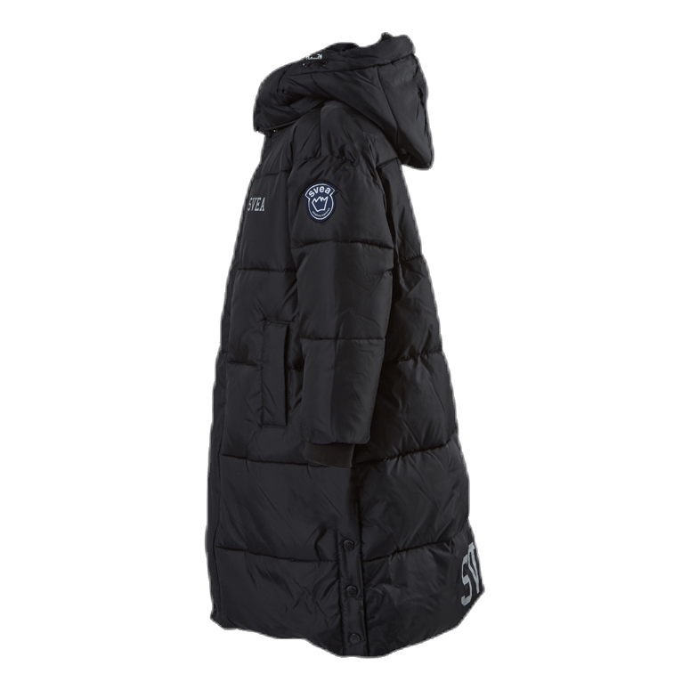 Long Puffer Coat Junior Black