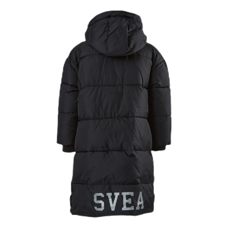 Long Puffer Coat Junior Black