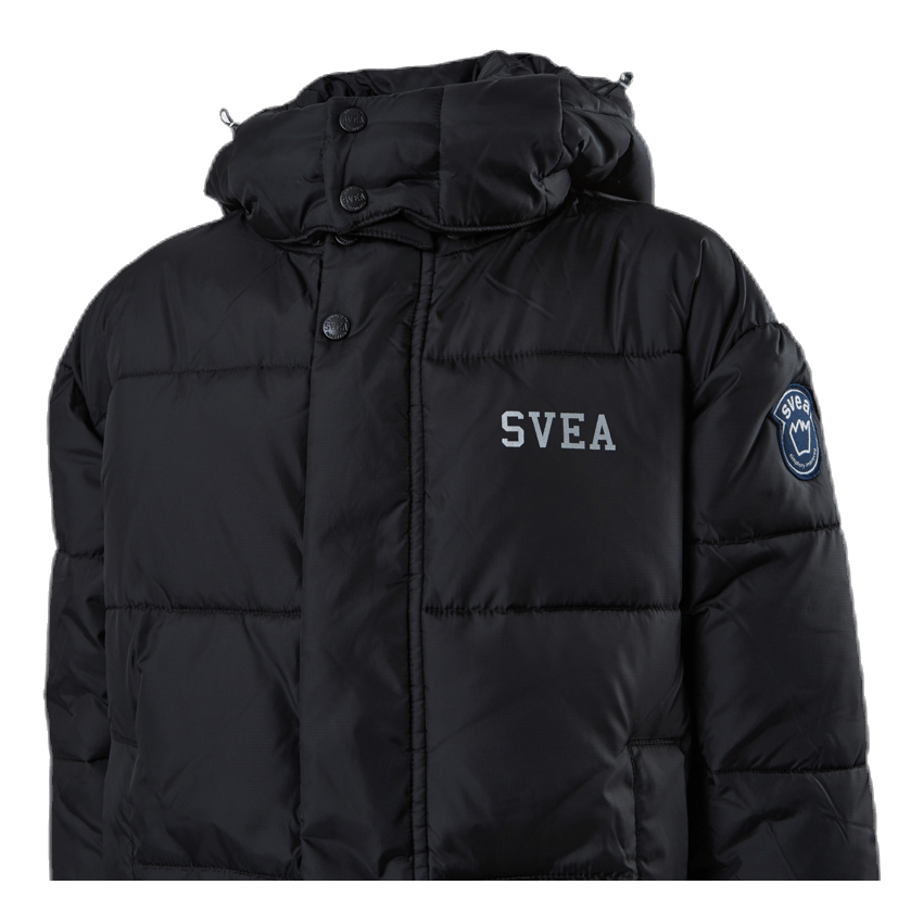 Long Puffer Coat Junior Black