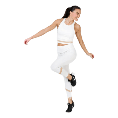 Seamless Crop Tank White