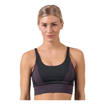 Jaquard Seamless Top Pink/Green