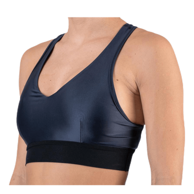 Glossy Bra Top Blue