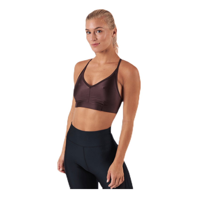 Gloss Bra Top Brown