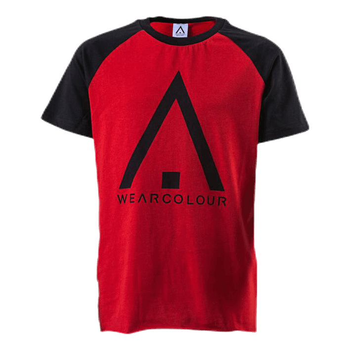 Organic Rag Tee Youth Black/Red