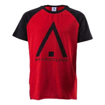 Organic Rag Tee Youth Black/Red