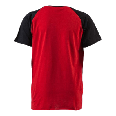 Organic Rag Tee Youth Black/Red