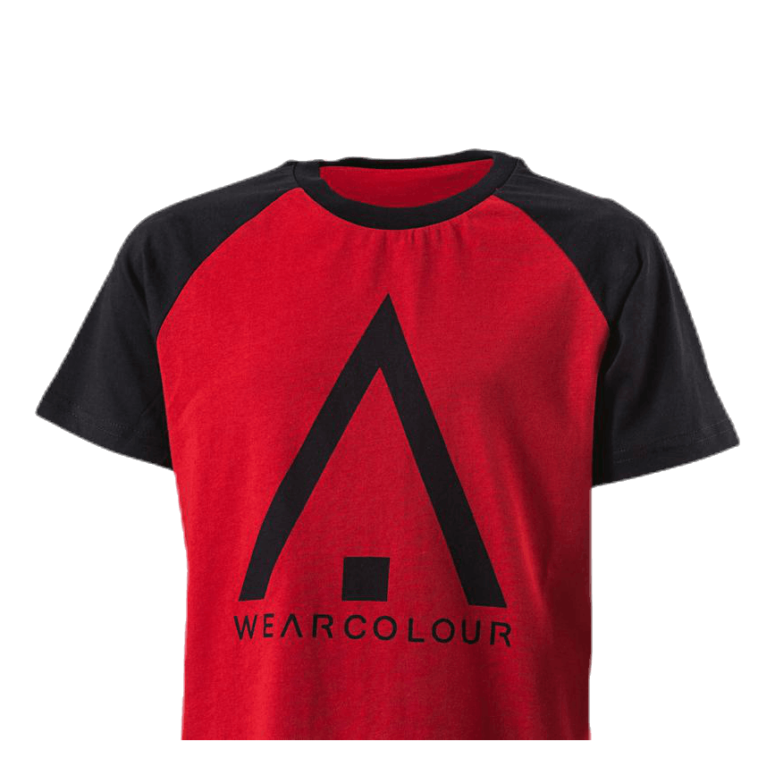 Organic Rag Tee Youth Black/Red