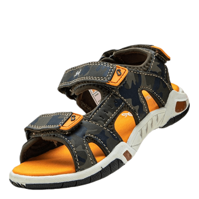 Saimen Blinking Sandal Orange/Green