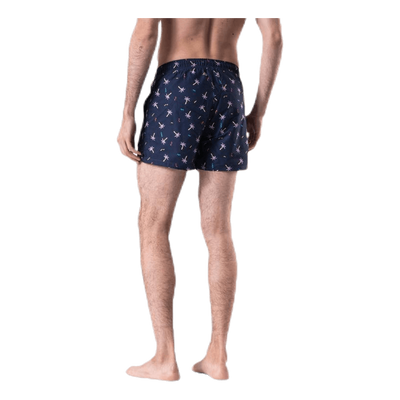 Confetti Palm Swim Shorts Blue