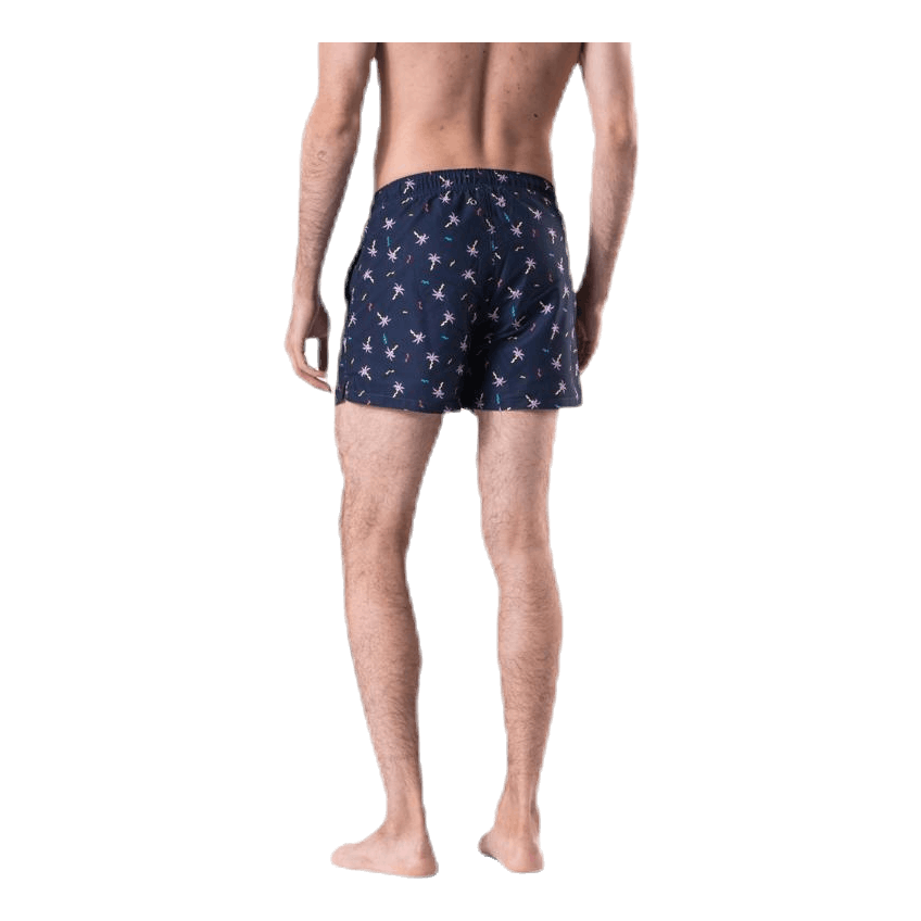 Confetti Palm Swim Shorts Blue